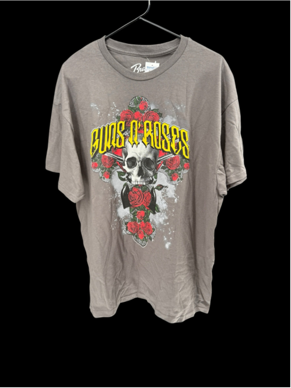 Men's Bravado Guns N' Roses Graphic Tee Shirt Grey Red Size XL